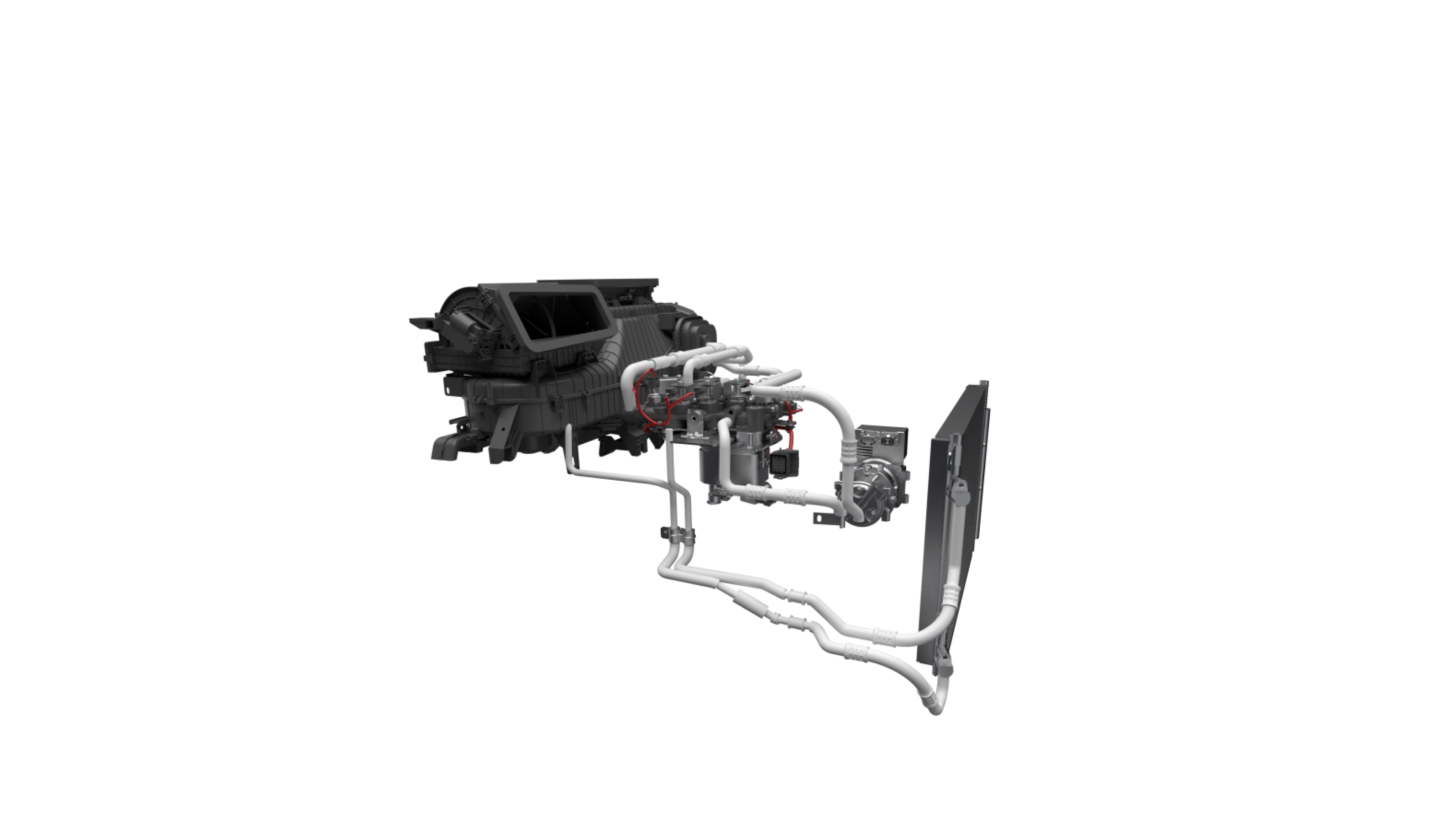 High efficiency heat pump system as standard