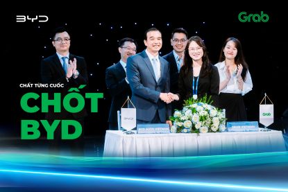  BYD HỢP TÁC CÙNG GRAB NÂNG TẦM TIÊU CHUẨN XE DỊCH VỤ TẠI VIỆT NAM