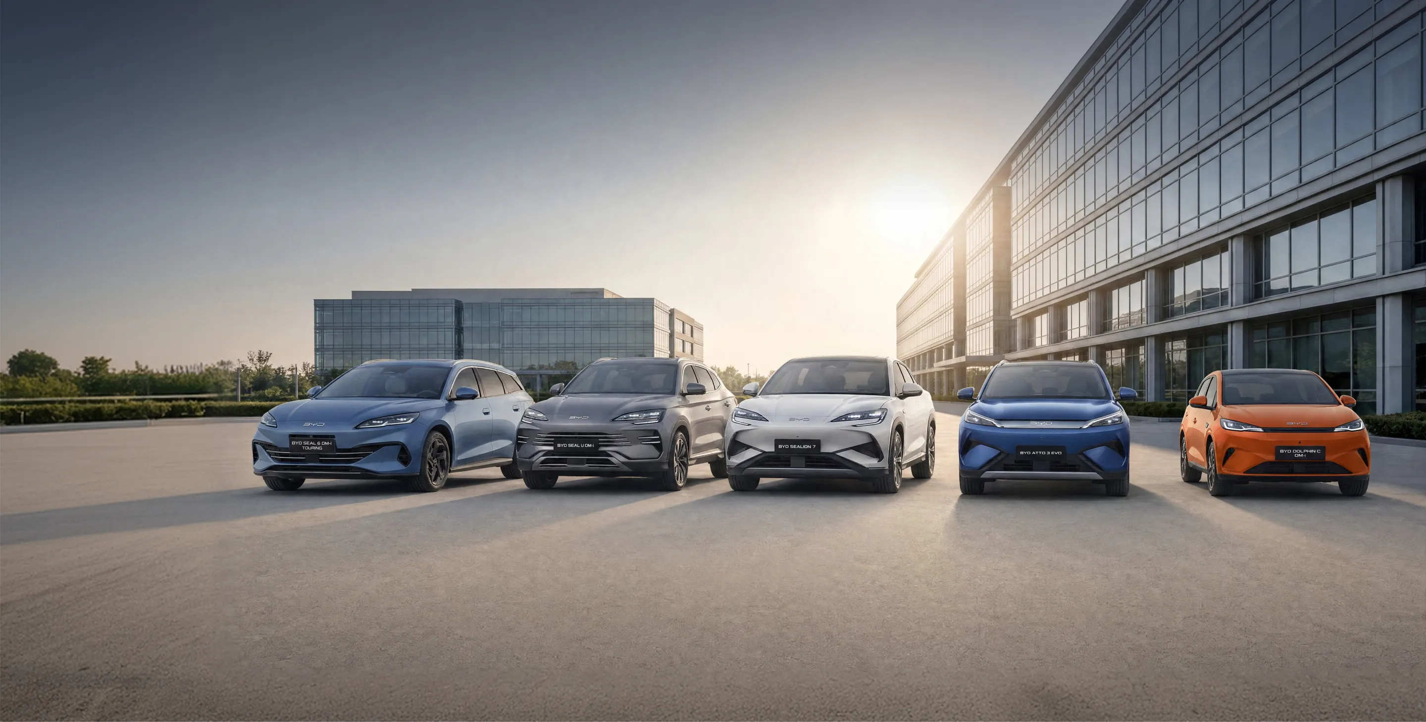 BYD Deutschland Flotte mit Elektro- und Hybridautos
