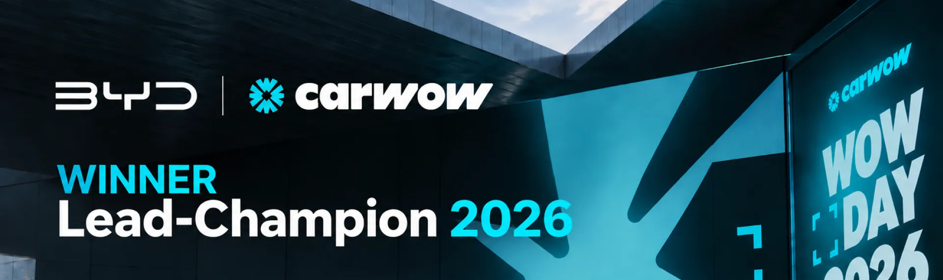 BYD Deutschland wird Lead-Champion 2026 bei Carwow 