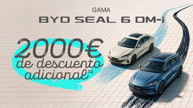 Promoción 2.000 € de descuento adicional en el BYD SEAL 6 DM-i