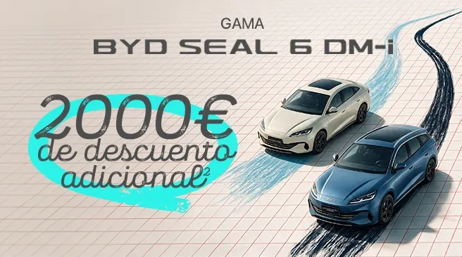 Promoción 2.000 € de descuento adicional en el BYD SEAL 6 DM-i