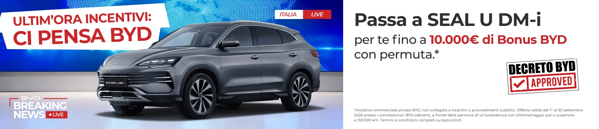 Offerte e promozioni BYD SEAL U DM-i con Finanziamento