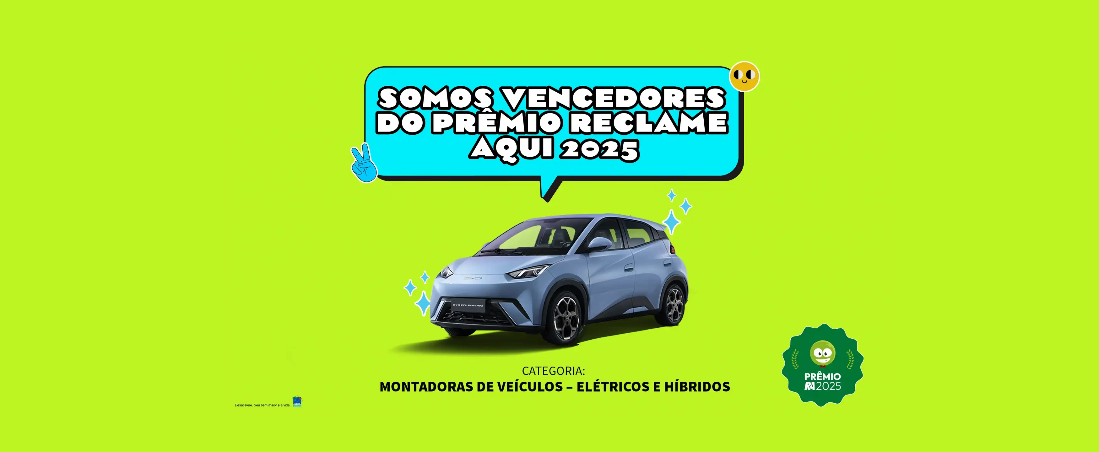 BYD Prêmio Reclame Aqui 2025