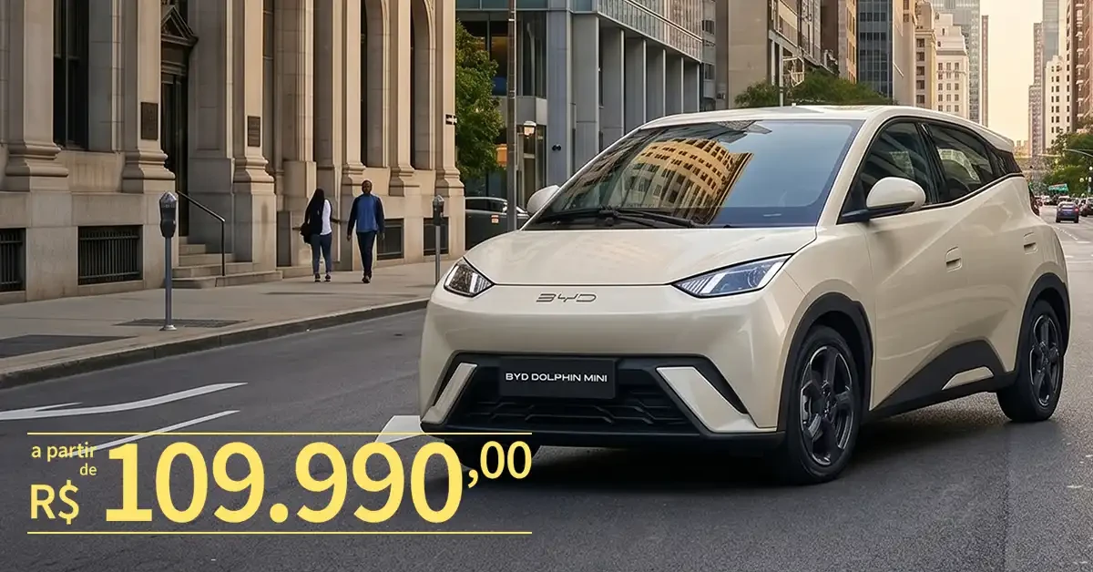 BYD Dolphin Mini táxi — Por R$ 109.990,00
