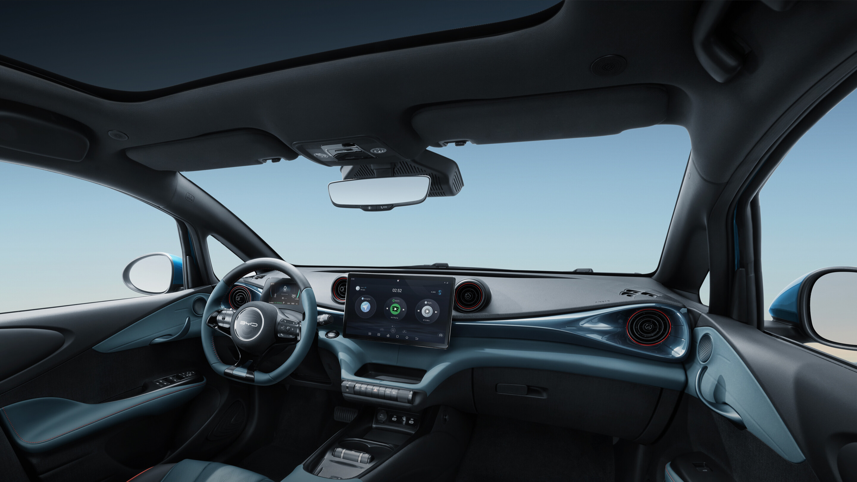 Floating center console 