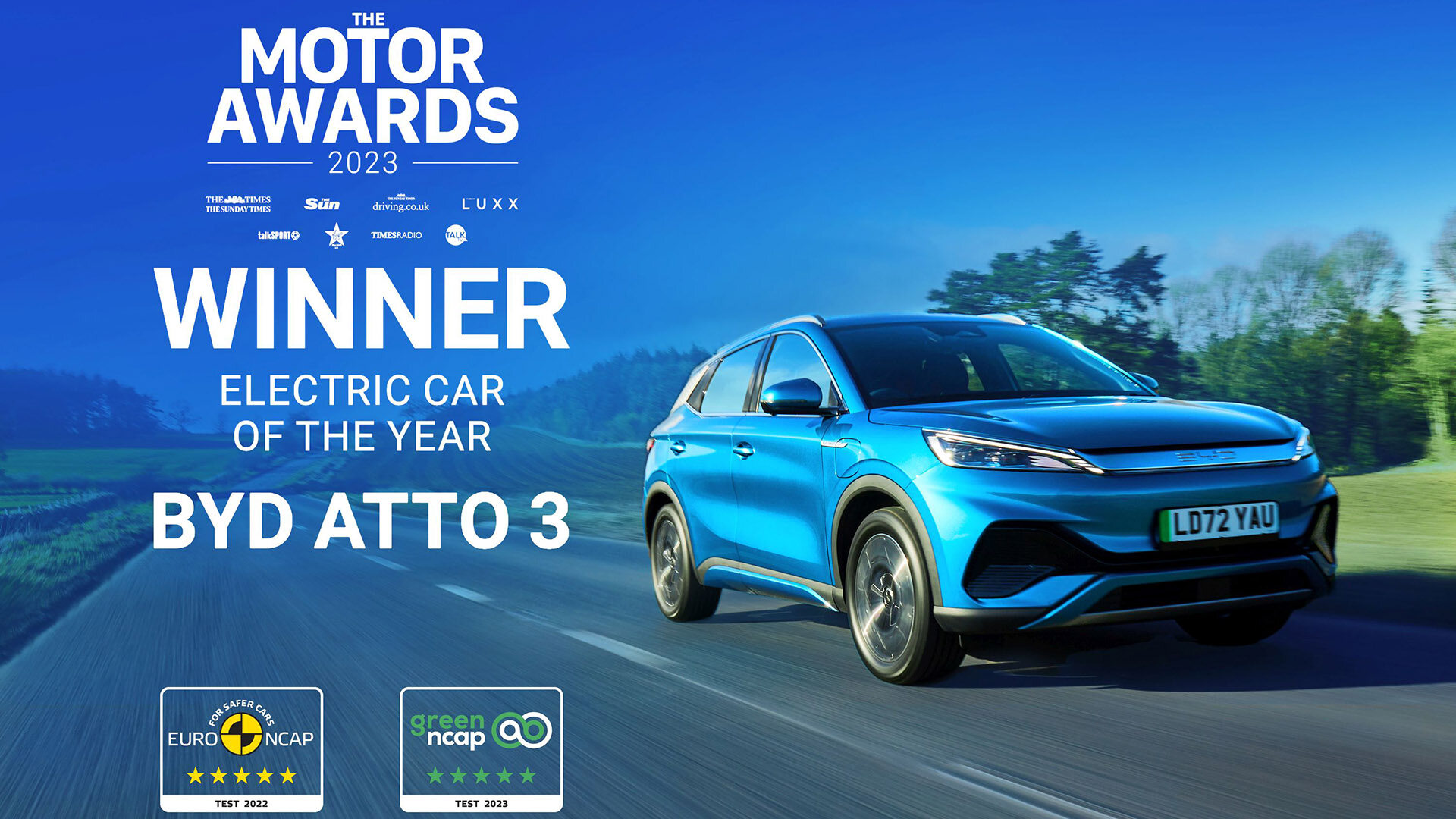 BYD Motor awards winner electric car of the year 2024