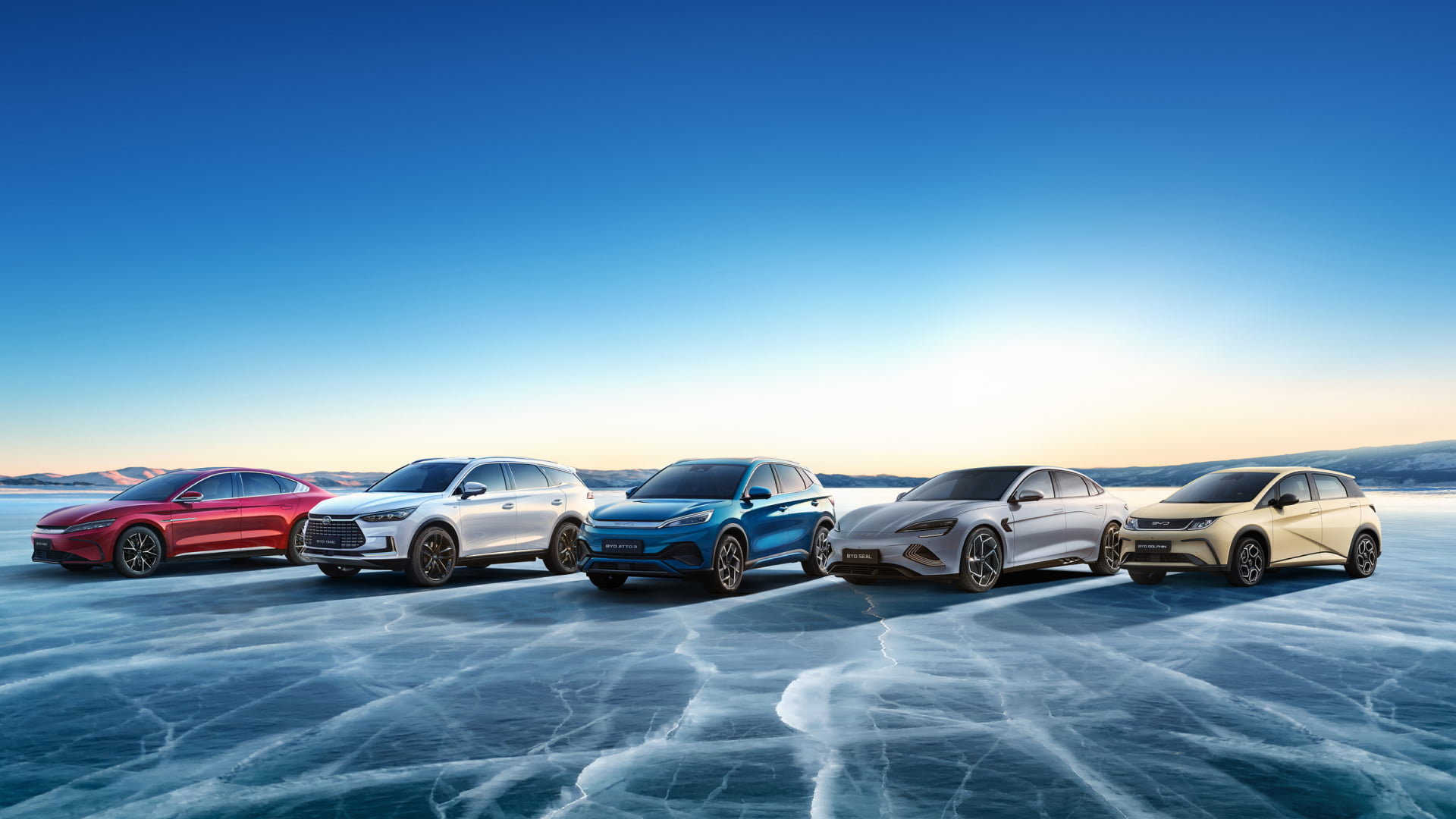 BYD HAN, BYD TANG, BYD ATTO 3, BYD SEAL and BYD DOLPHIN