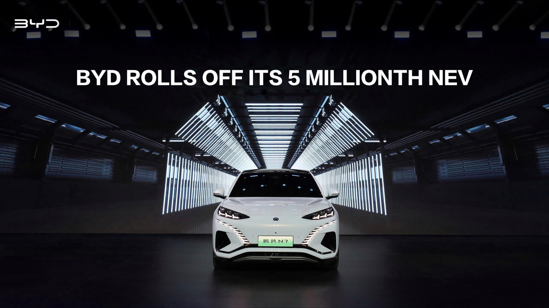 BYD rolled off its 5 millionth NEV