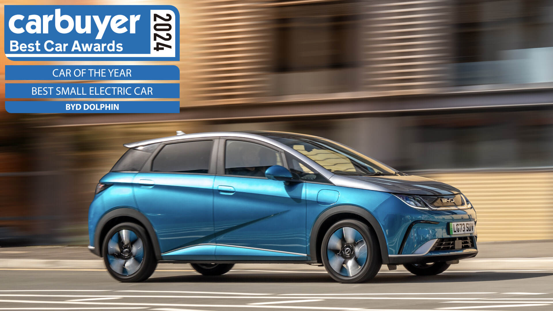BYD DOLPHIN is awarded ‘Best Small Electric Car’ and ‘Car of the Year’ in the 2024 Carbuyer New Car Awards