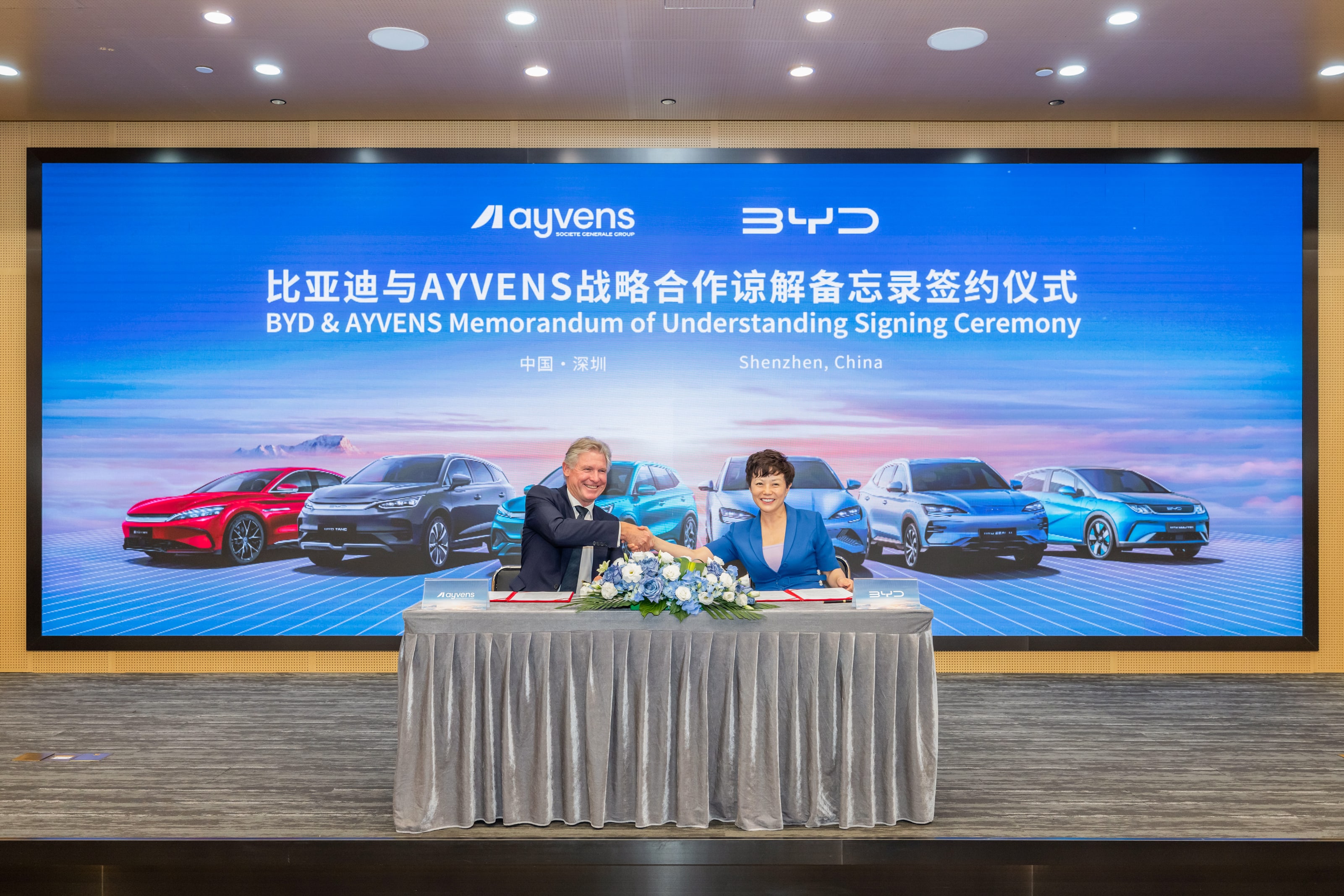 BYD signs a global Memorandum of Understanding with Ayvens