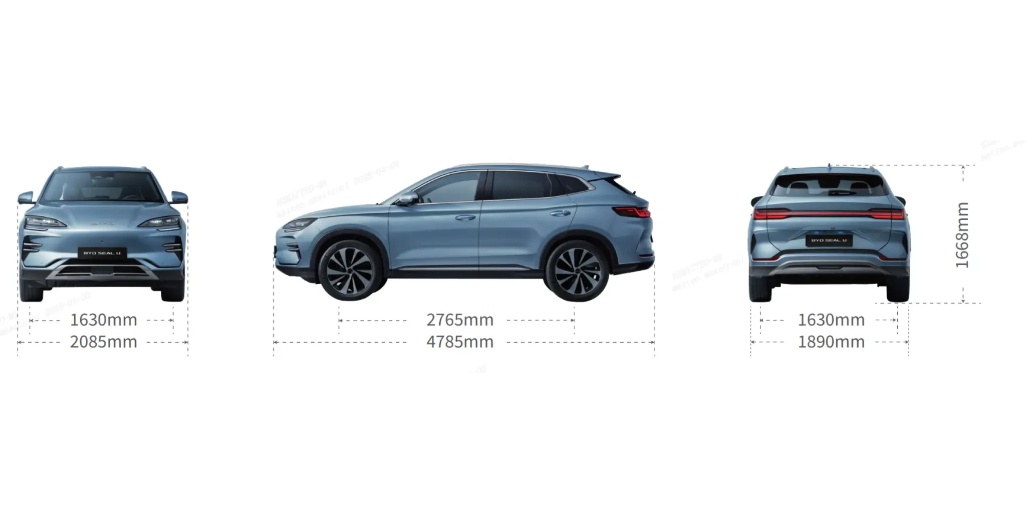 Dimensioni BYD SEAL U: Esterni e Capacità