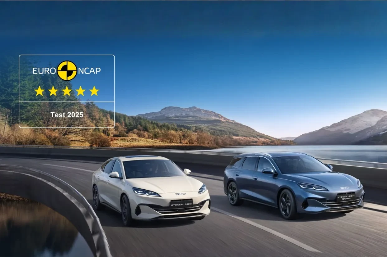 BYD SEAL 6 DM-i e TOURING conquistano le cinque stelle Euro NCAP