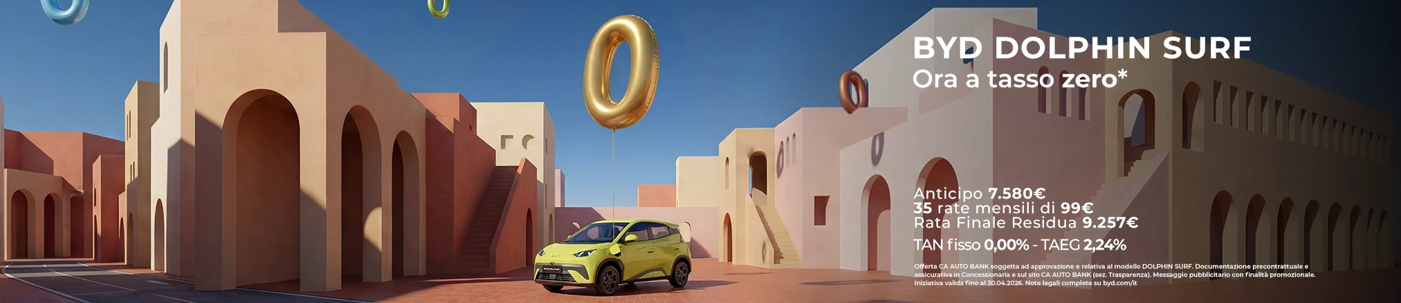 Offerte e promozioni BYD Dolphin Surf con Leasing Privati