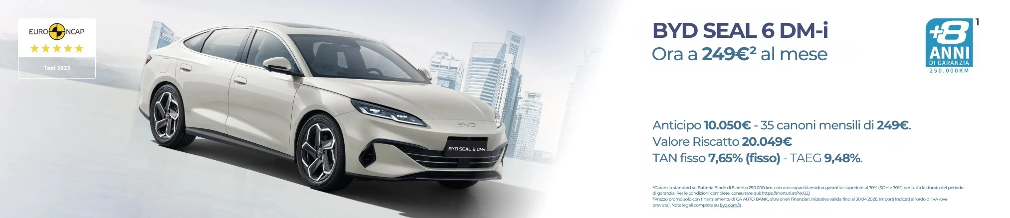 Offerte e promozioni BYD SEAL 6 DM-i con Leasing Privati