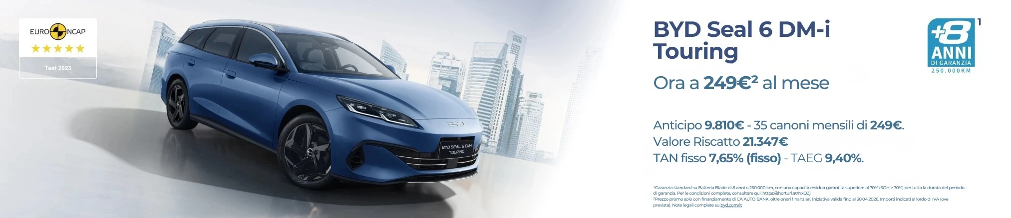 Offerte e promozioni BYD SEAL 6 DM-i TOURING con Leasing Privati