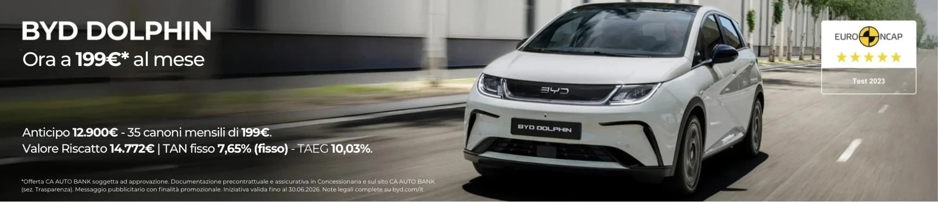 Offerte e promozioni BYD Dolphin con Leasing Privati