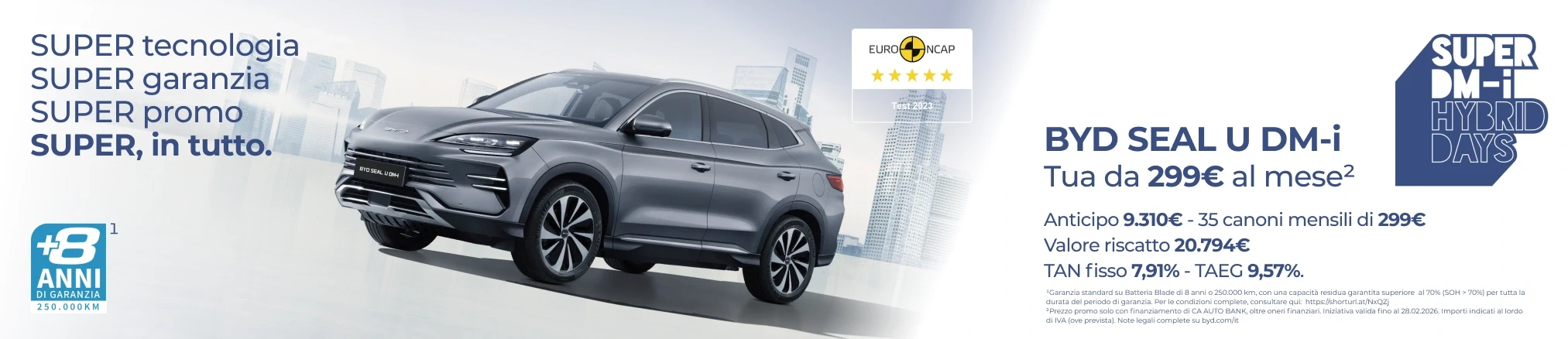 Offerte e promozioni BYD SEAL U DM-i con Leasing Privati