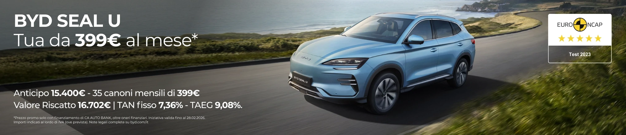 Offerte e promozioni BYD SEAL U con Leasing Privati