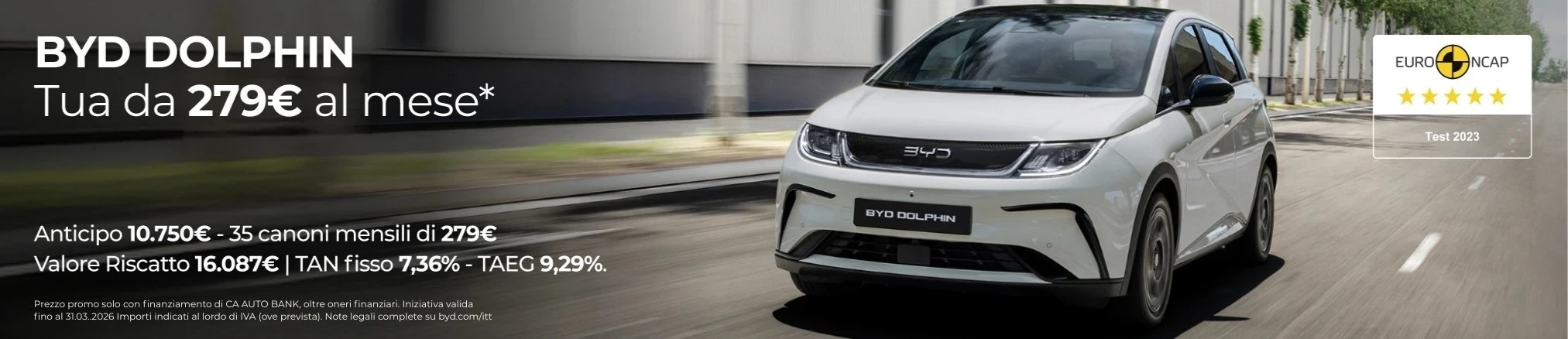 Offerte e promozioni BYD Dolphin con Leasing Privati