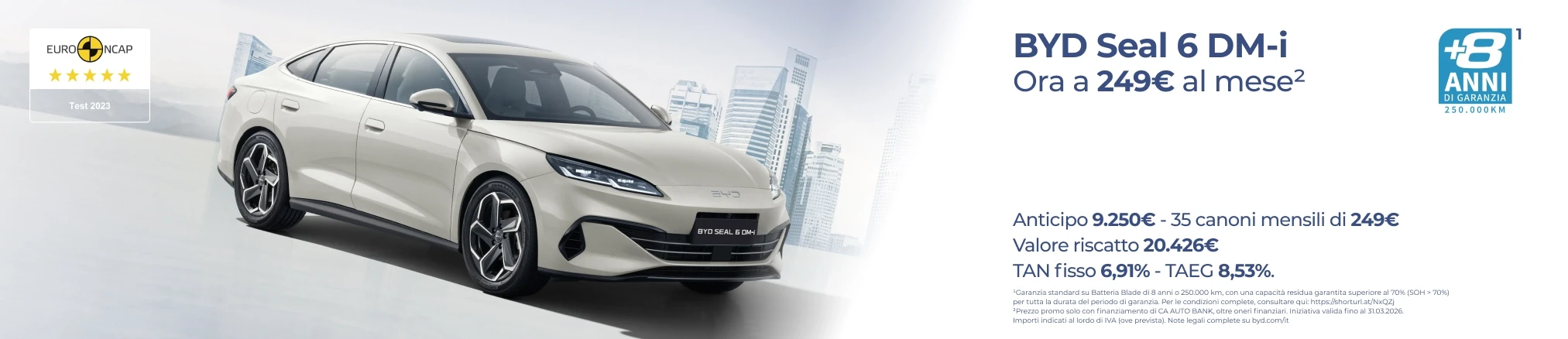 Offerte e promozioni BYD SEAL 6 DM-i con Leasing Privati