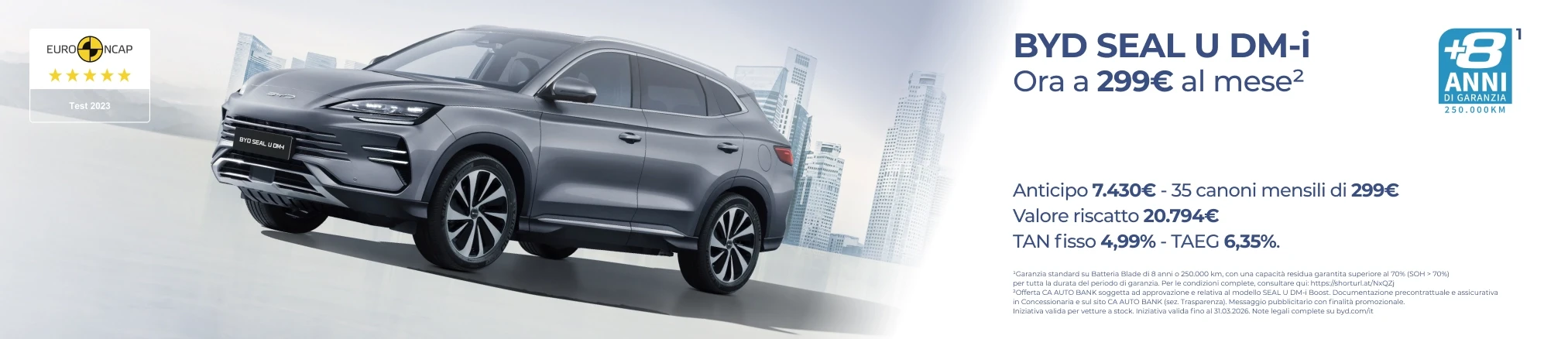 Offerte e promozioni BYD SEAL U DM-i con Leasing Privati