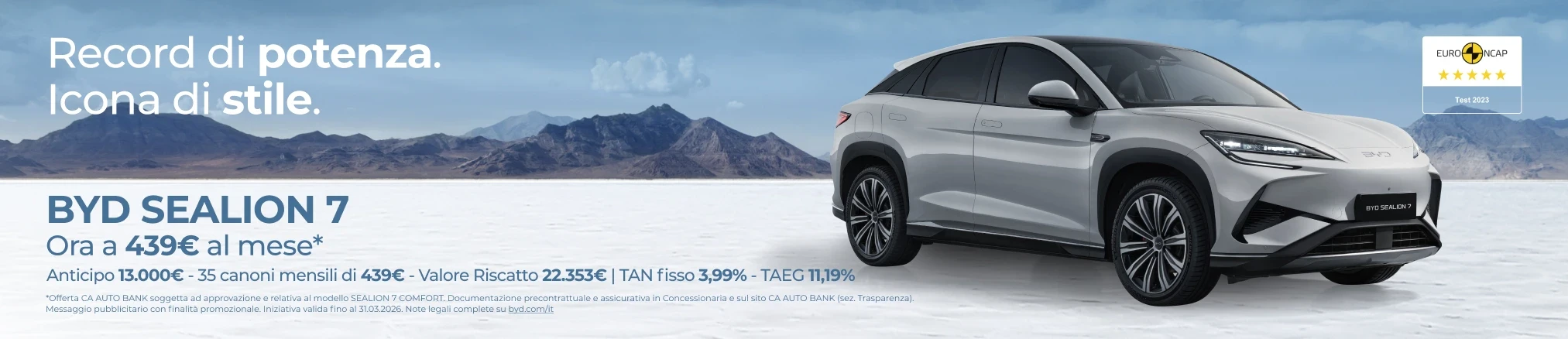 Offerte e promozioni BYD SEALION 7 con Leasing Privati