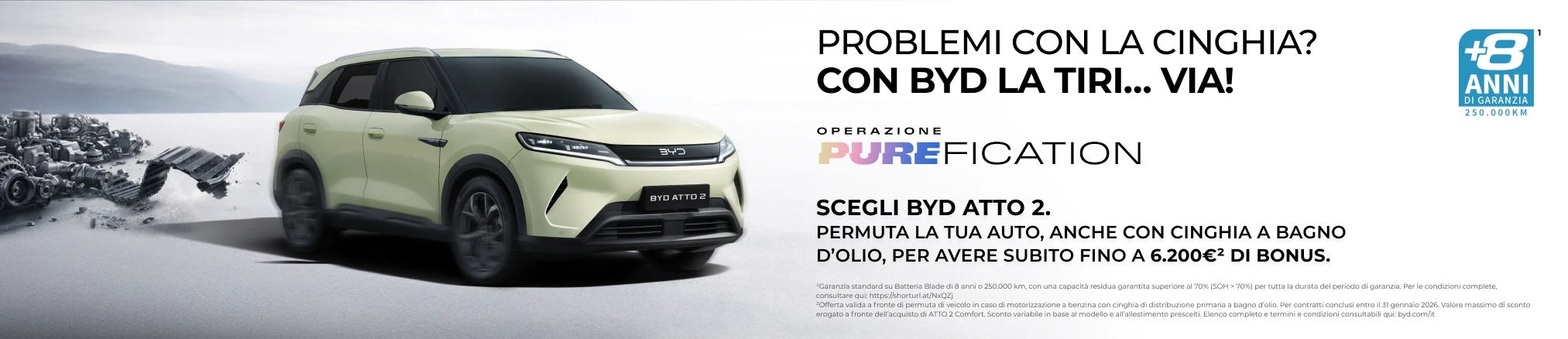Offerte Operazione PUREFICATION BYD Atto 2: Fino a 6.200€ di bonus*