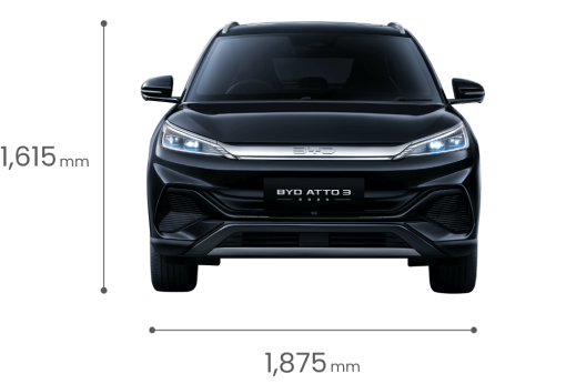 BYD ATTO 3 正面サイズ