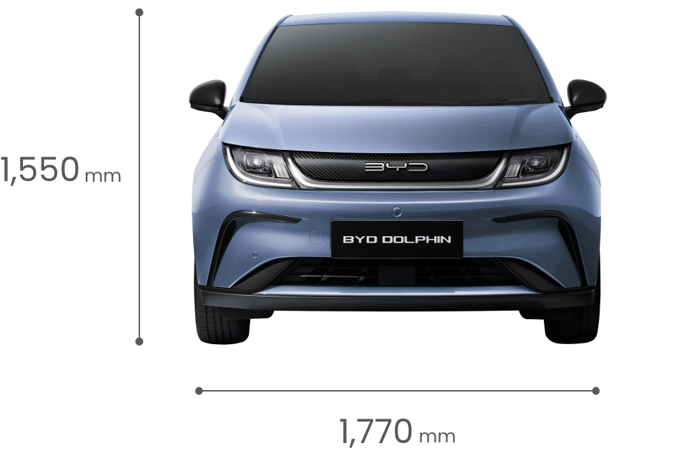 BYD DOLPHIN 正面サイズ