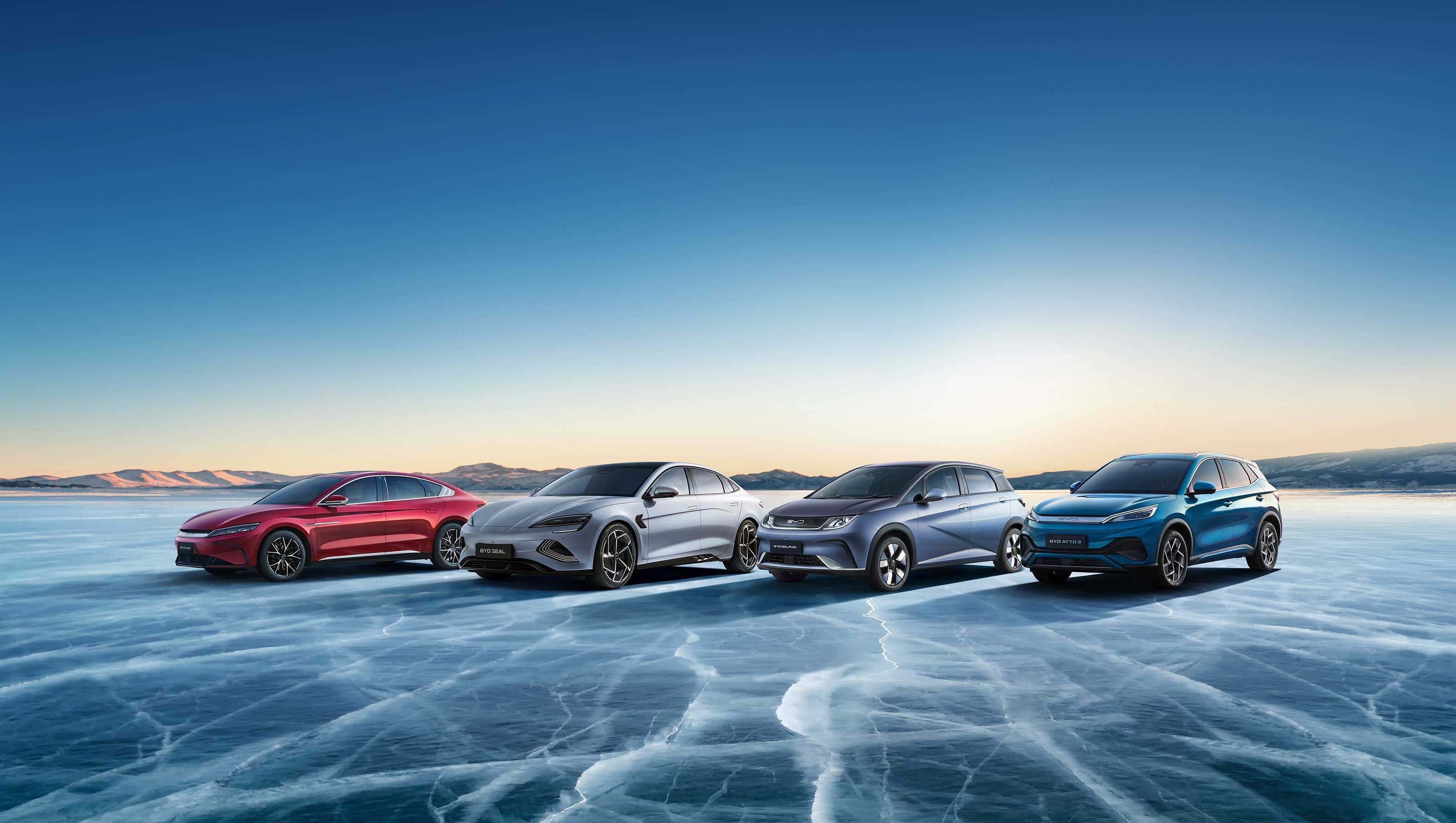 The BYD product portfolio in Italy