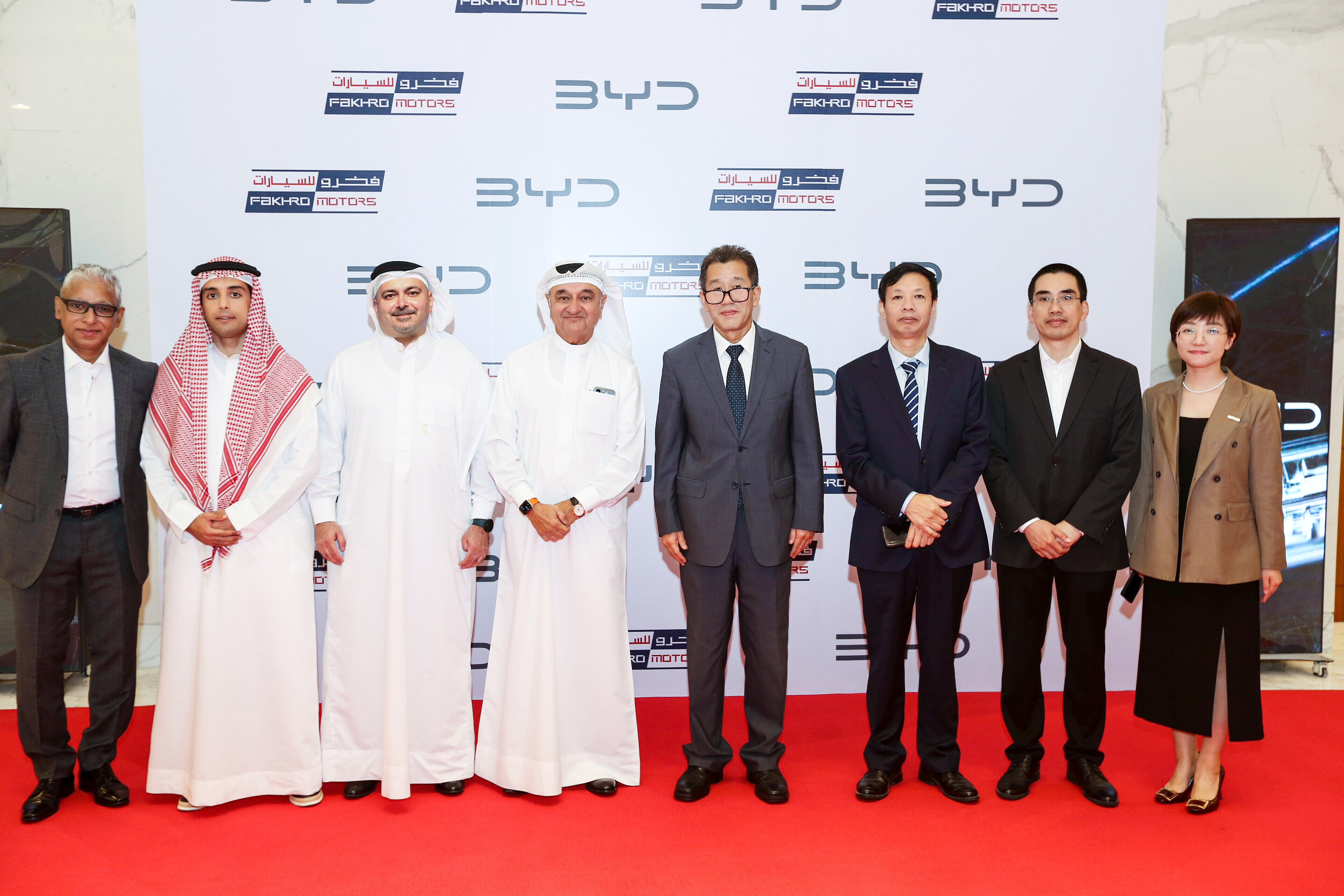 Group photo of honored guests at the event