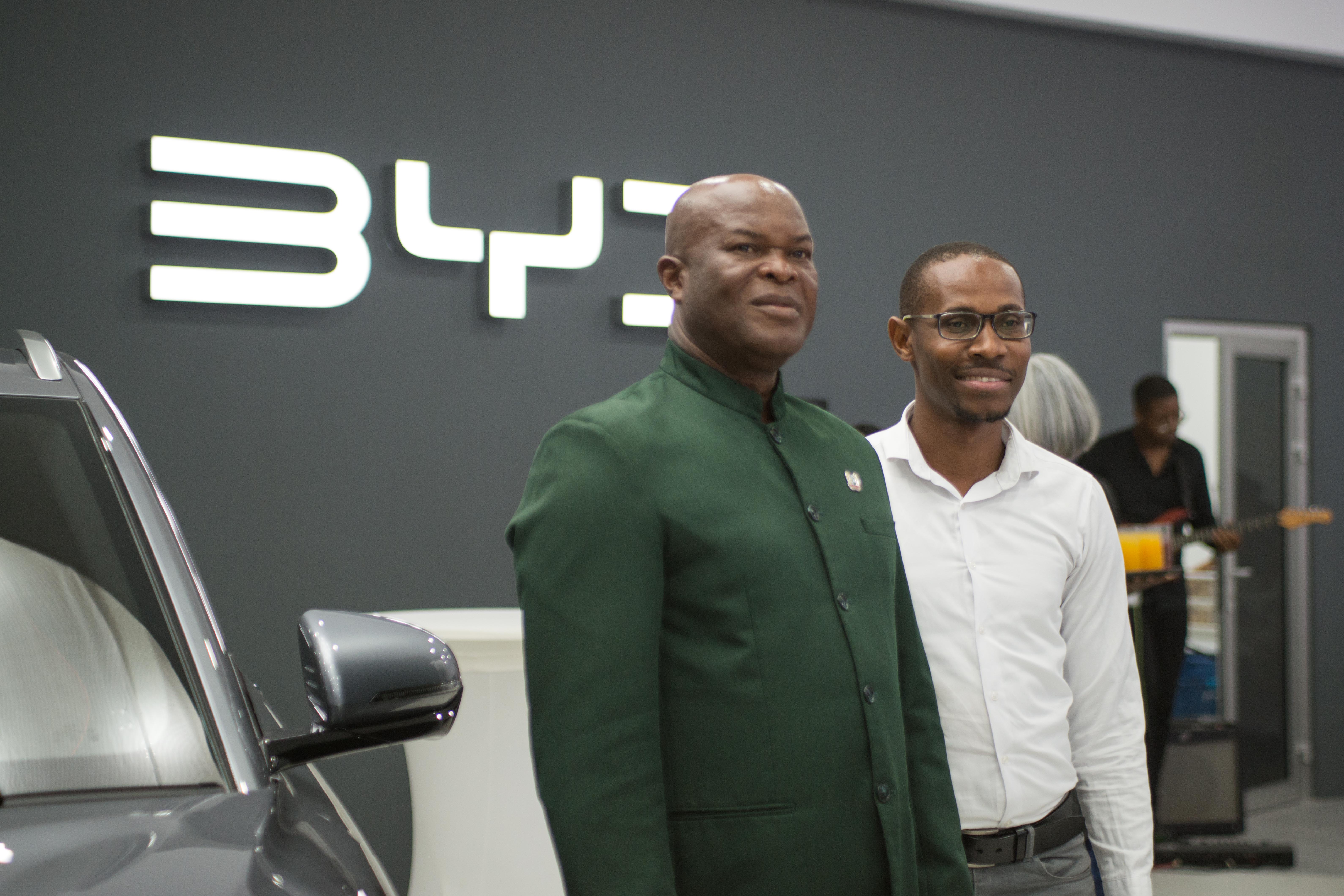 Suriname VP Ronnie Brunswijk at BYD Showroom
