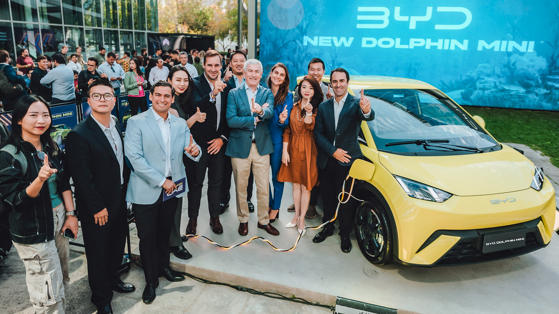 BYD Team at the BYD DOLPHIN MINI Launch in Chile