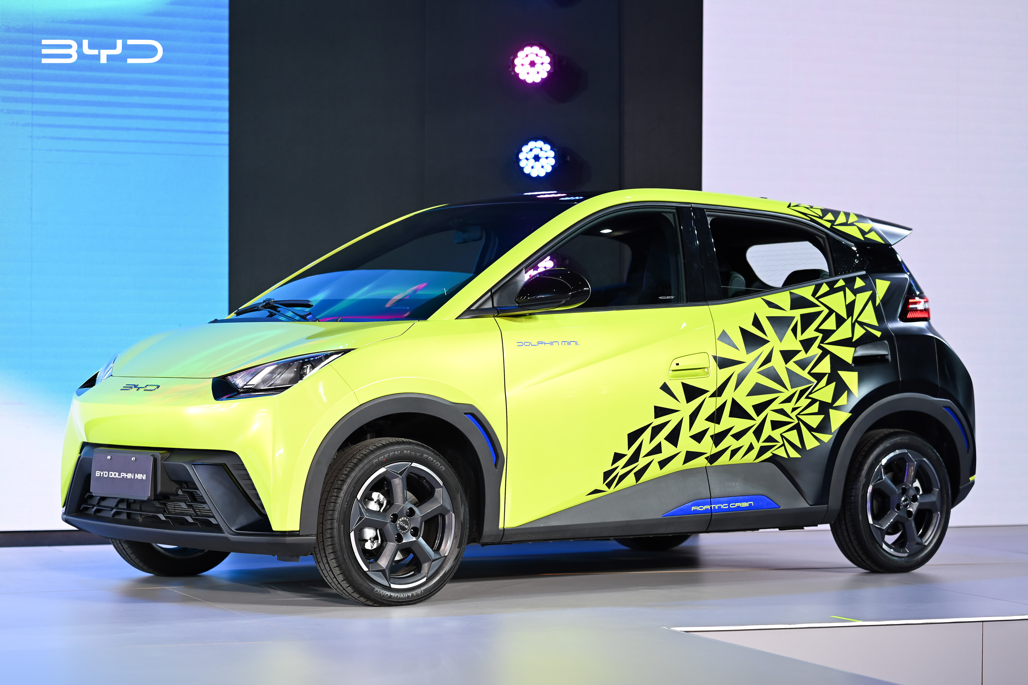 BYD DOLPHIN MINI on stage in Brazil
