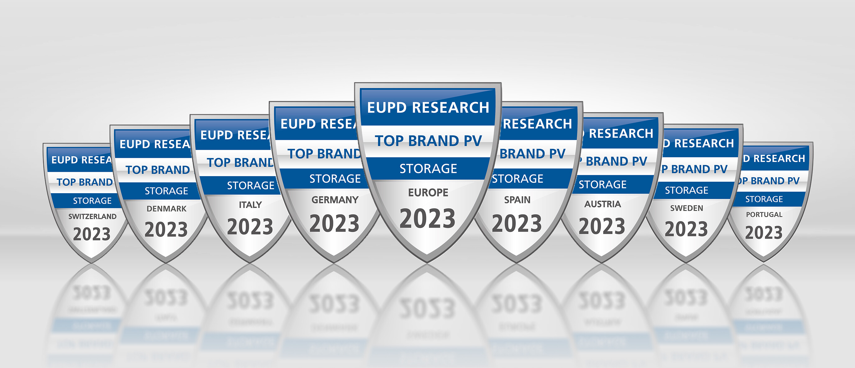 BYD's Top Brand PV Storage Europe 2023 country seals