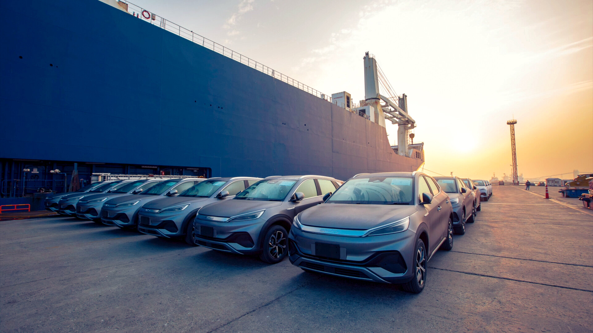 BYD’s Passenger Vehicles at Port