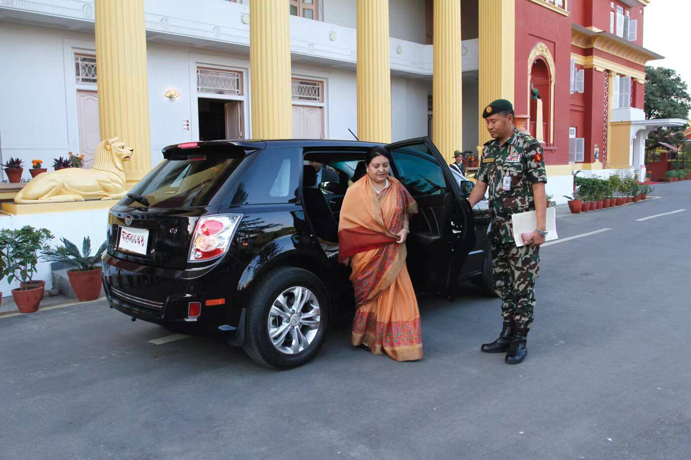 The BYD e6 was incorporated into the Nepalese presidential fleet