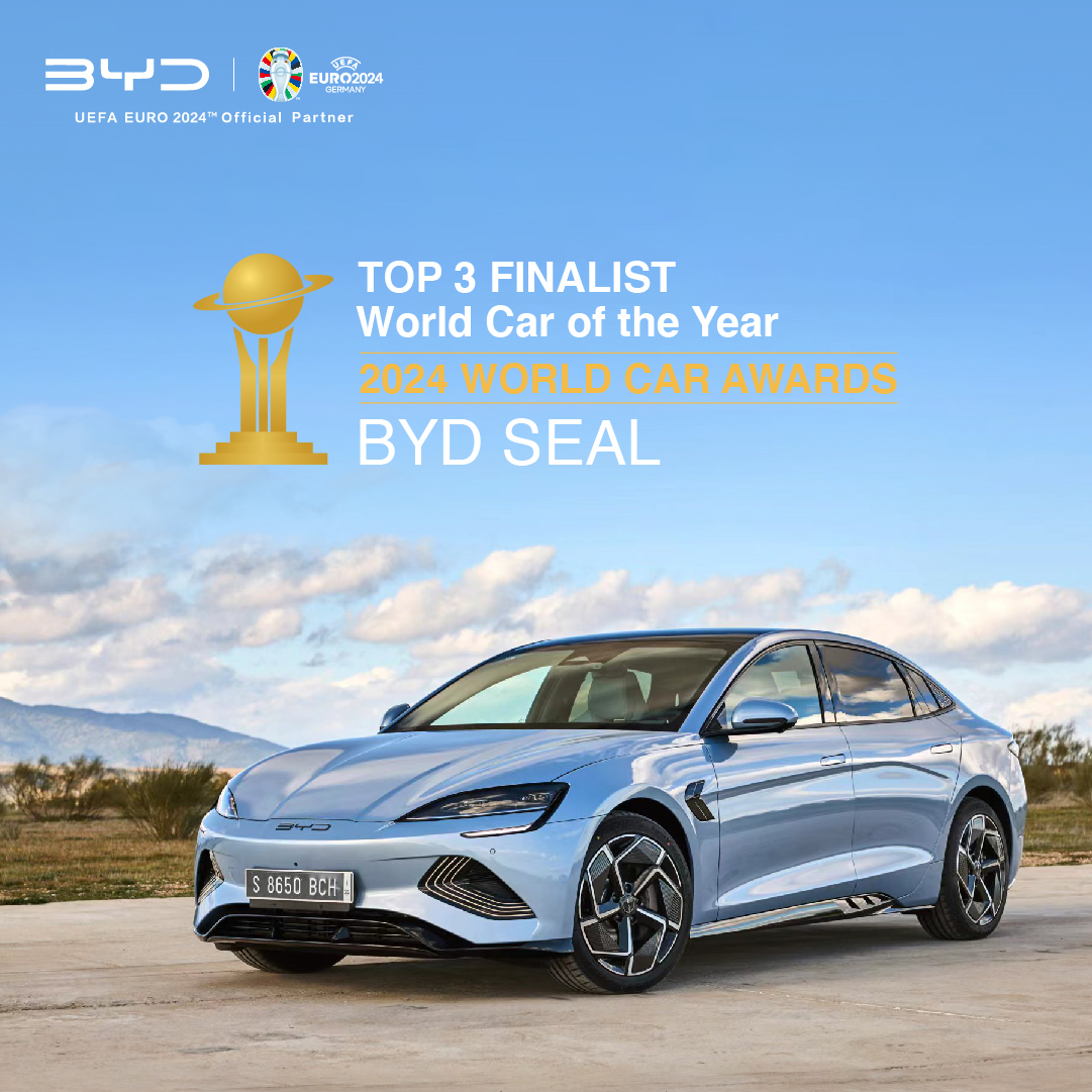 BYD SEAL Top 3 Finalist for World Car of the Year 2024
