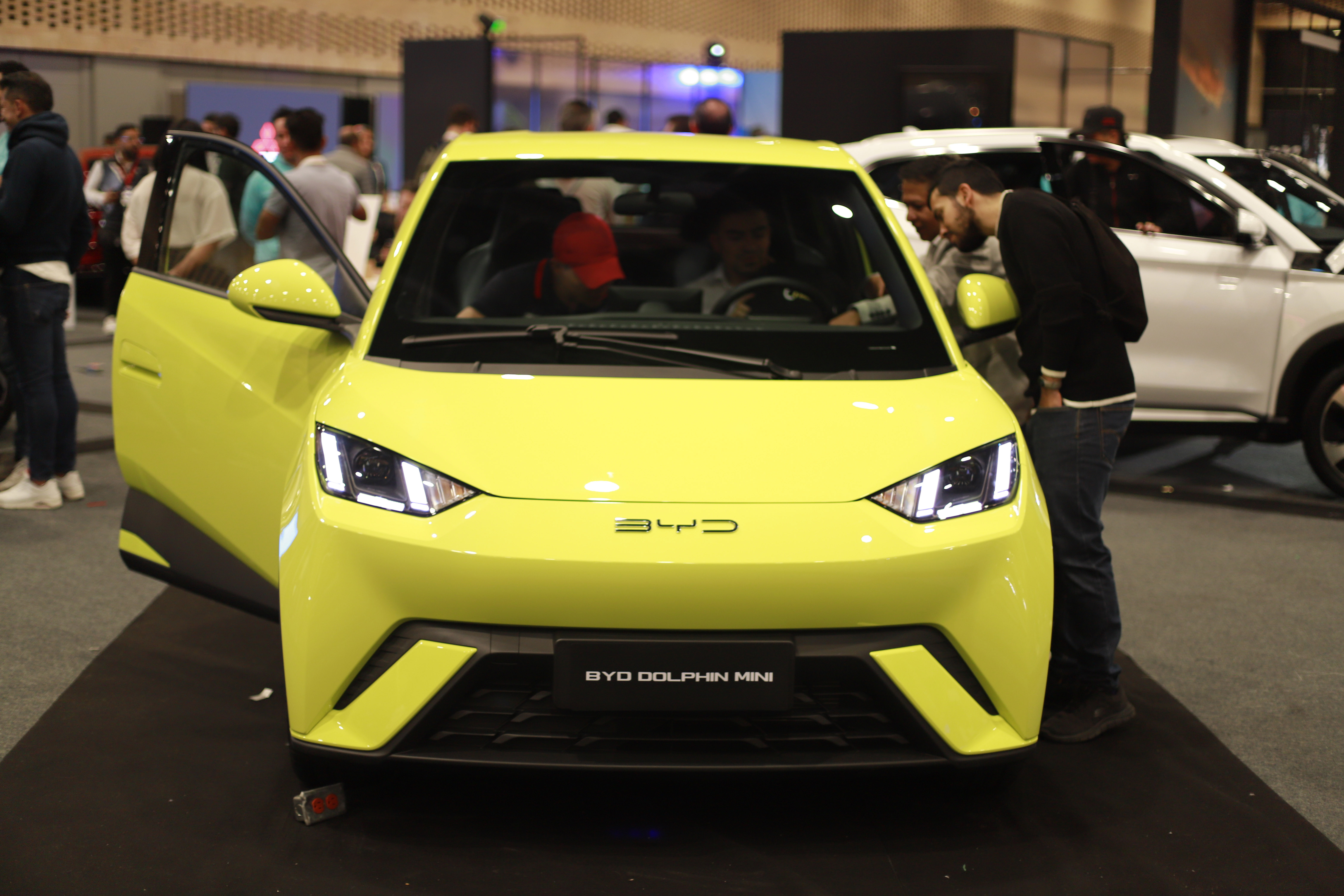 BYD DOLPHIN MINI Displayed at Salón del Automóvil 2023 Auto Show in Bogotá