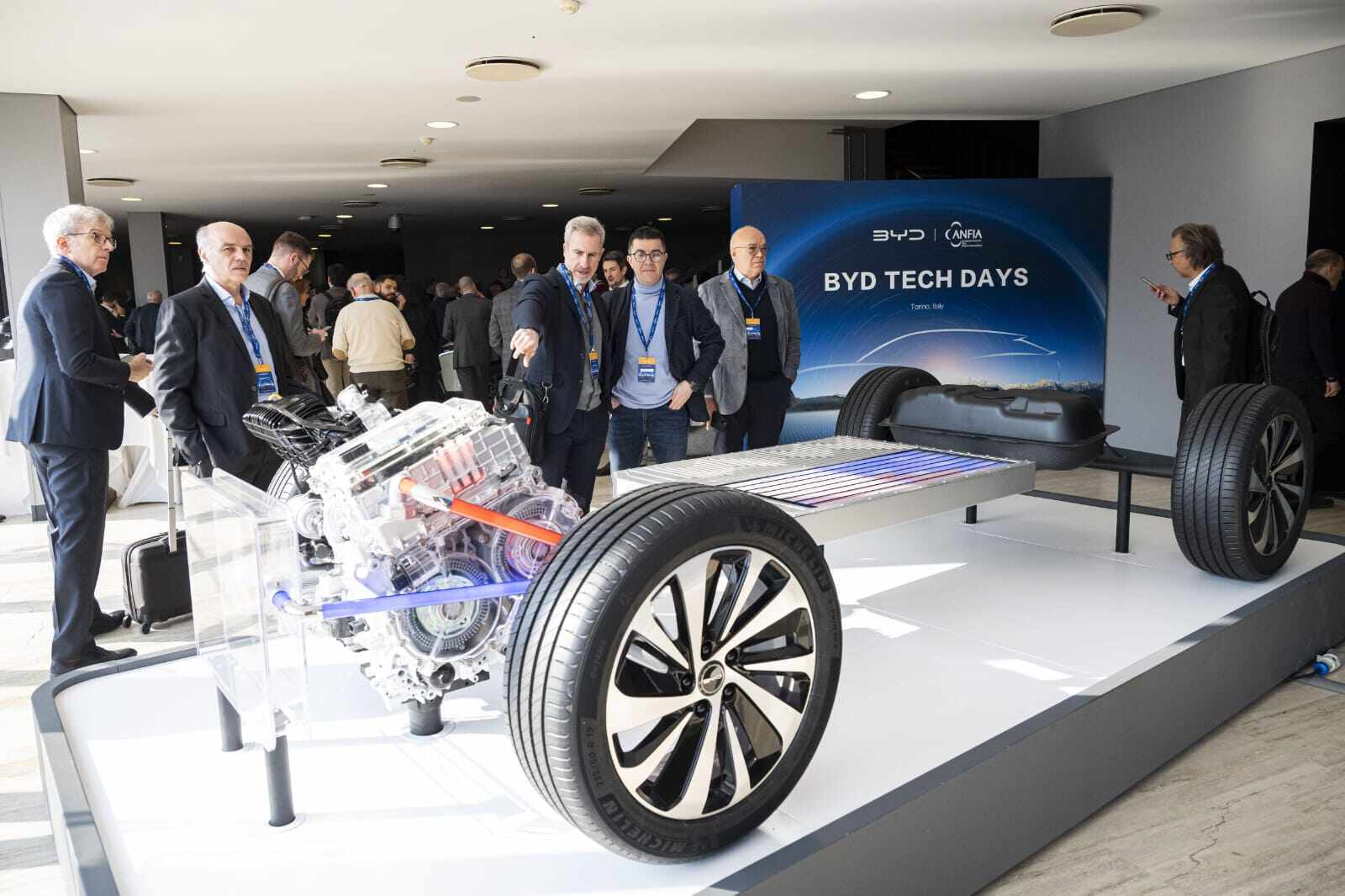 BYD technology at Italian Auto Convention