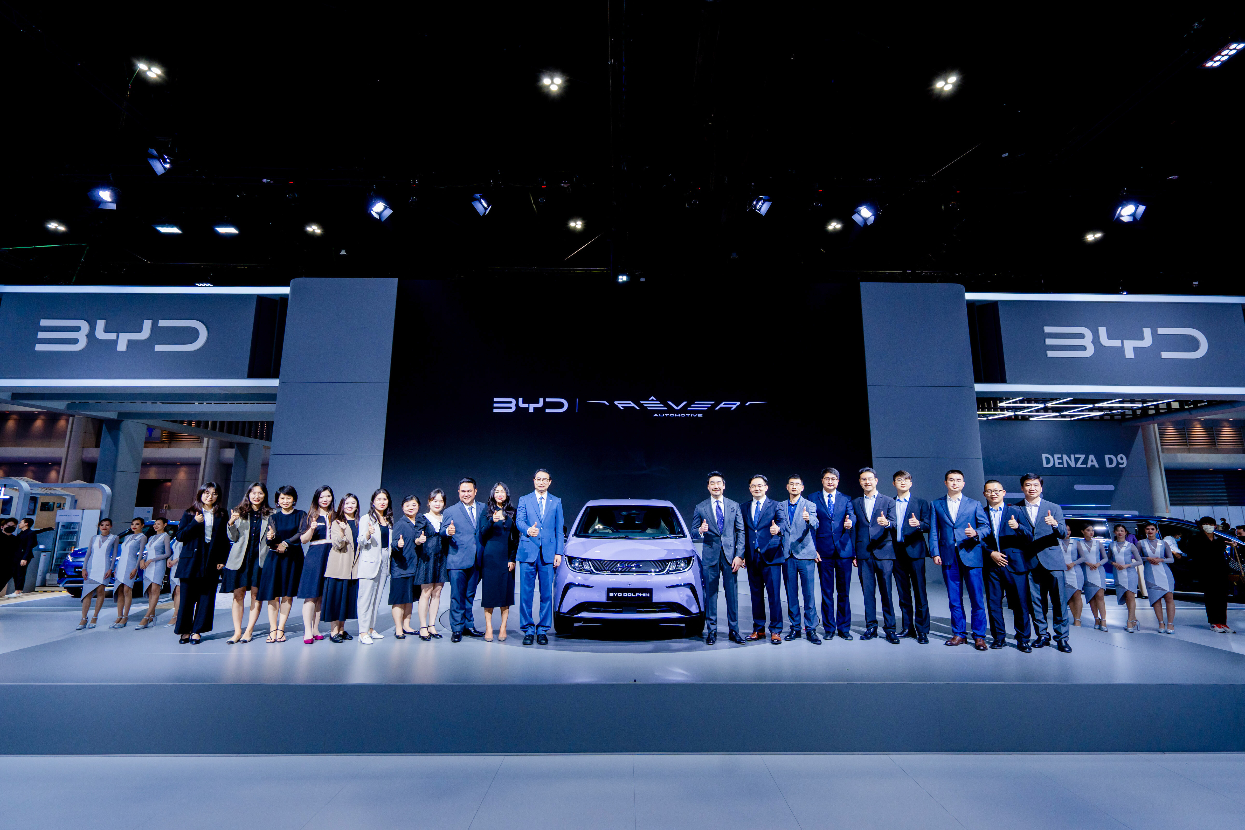 The standard range BYD Dolphin making its debut in Thailand