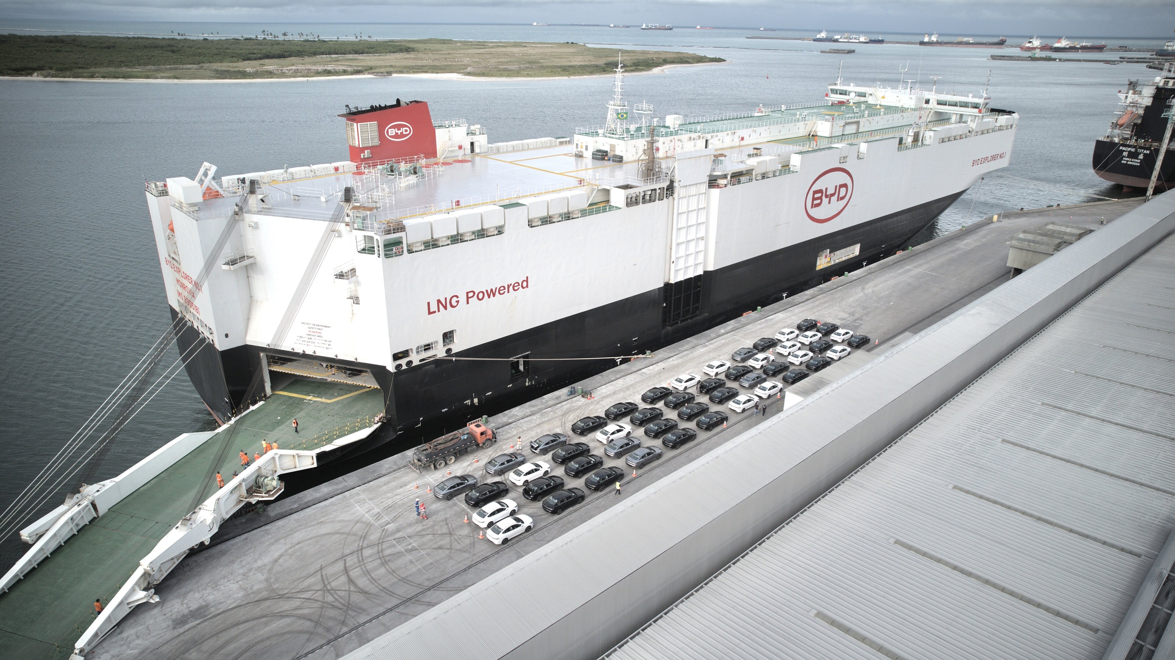 BYD’s EXPLORER NO.1 Docks in Brazil