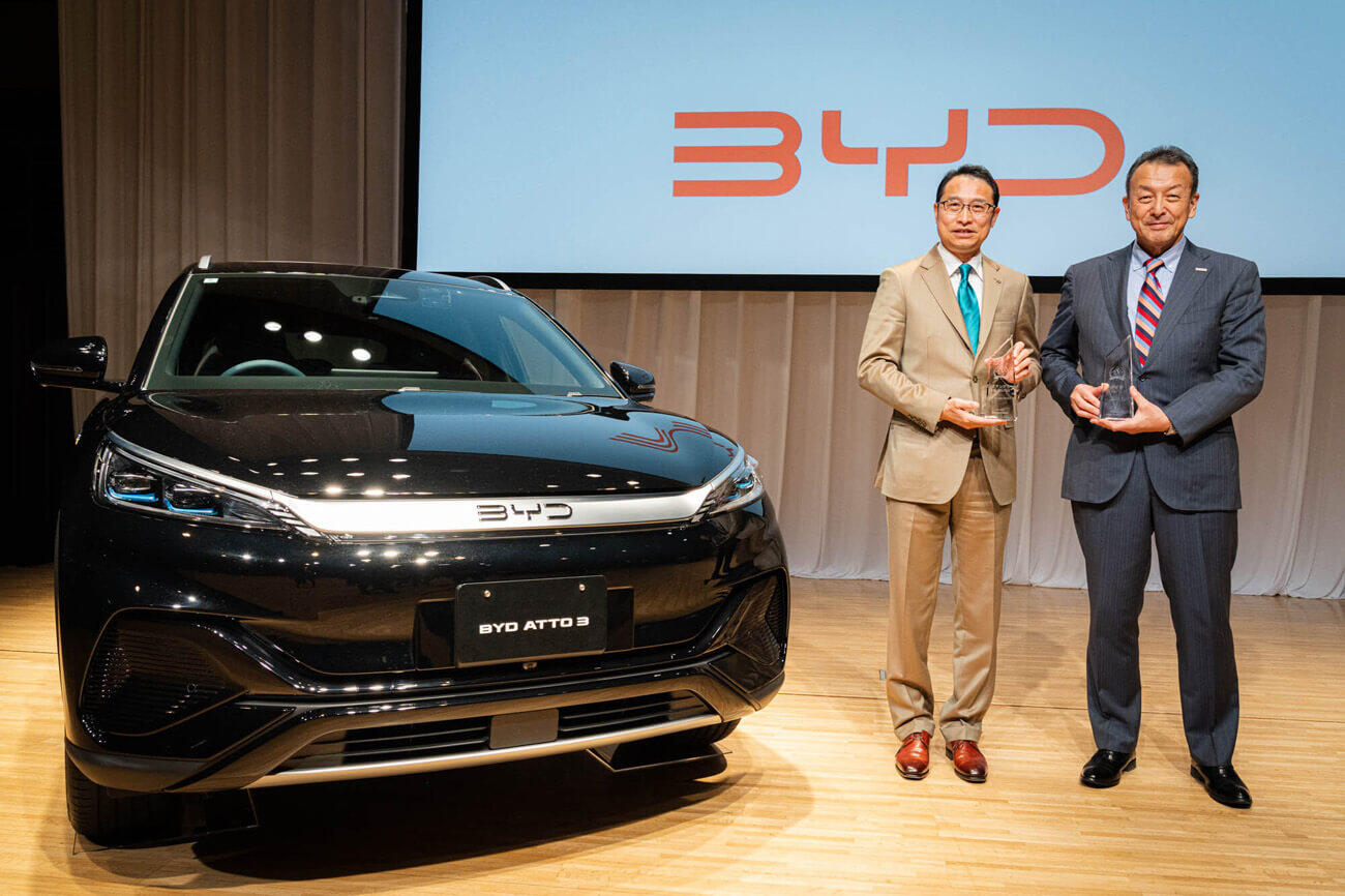 BYD ATTO 3 at the 2023 Japan EV of the Year awards
