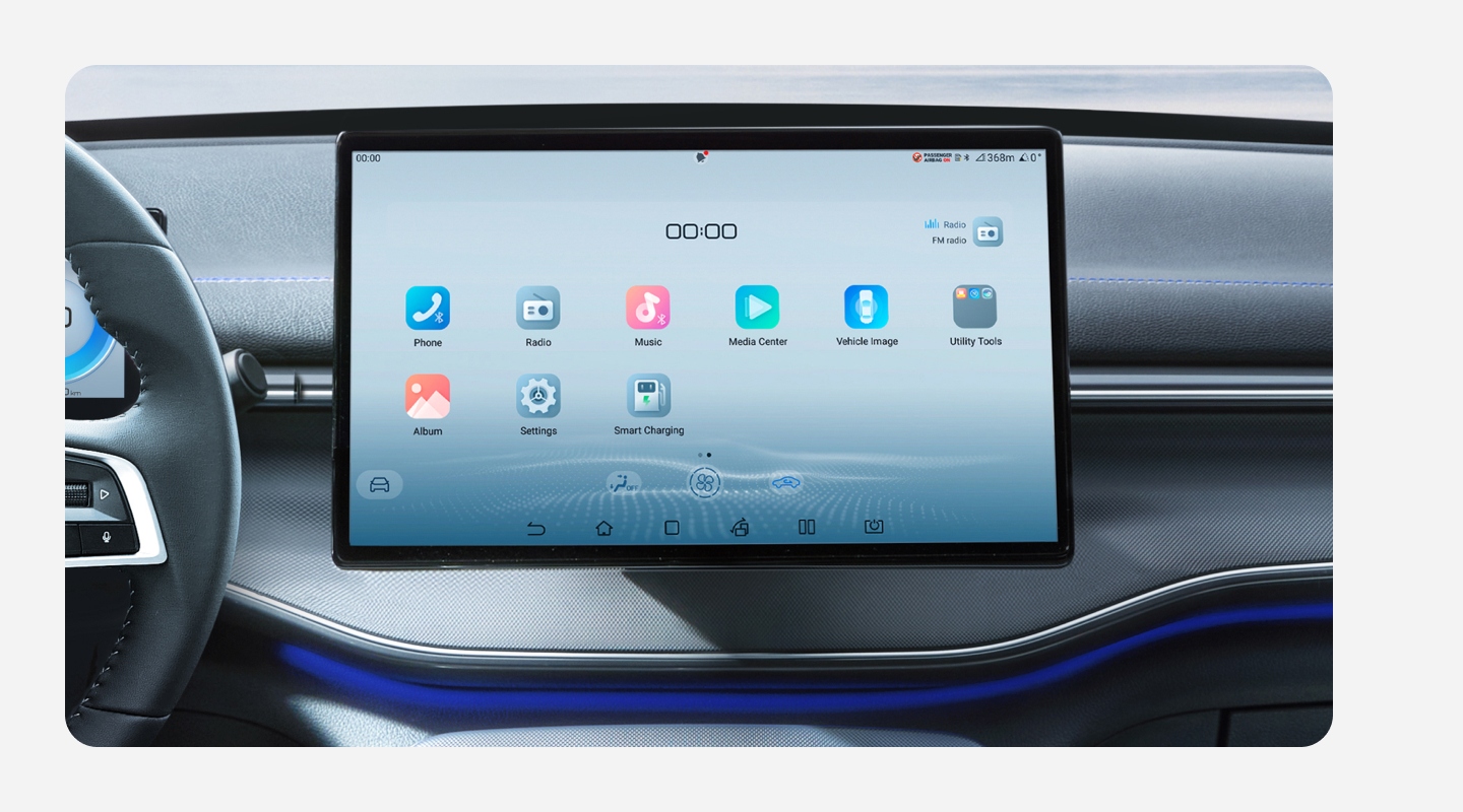 Нефиксированный адаптивный экран, 12,8 дюймов, 8-ядер