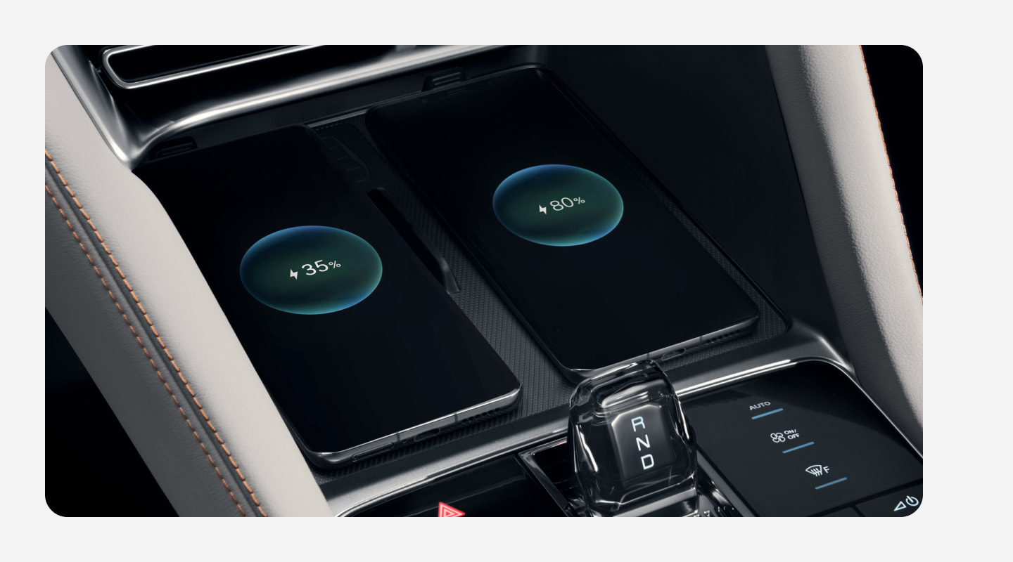 Двойное беспроводное зарядное устройство для мобильных телефонов мощностью 15 Вт.