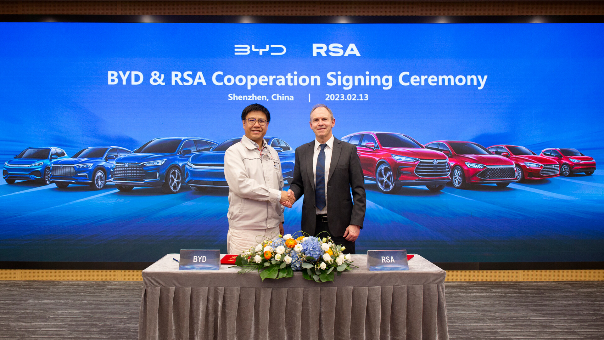 BYD & RSA Cooperation Signing Ceremony