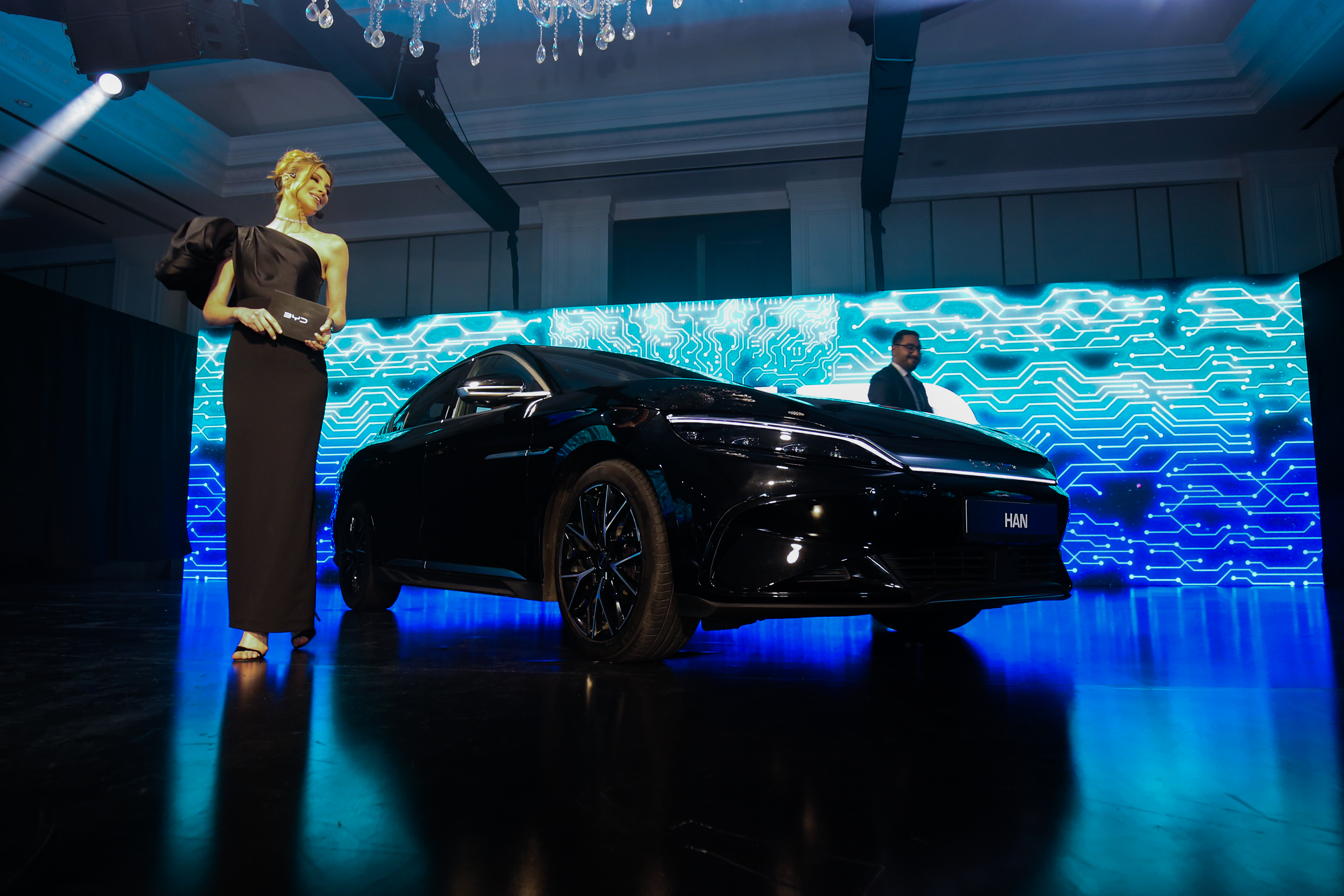 BYD HAN at the press conference
