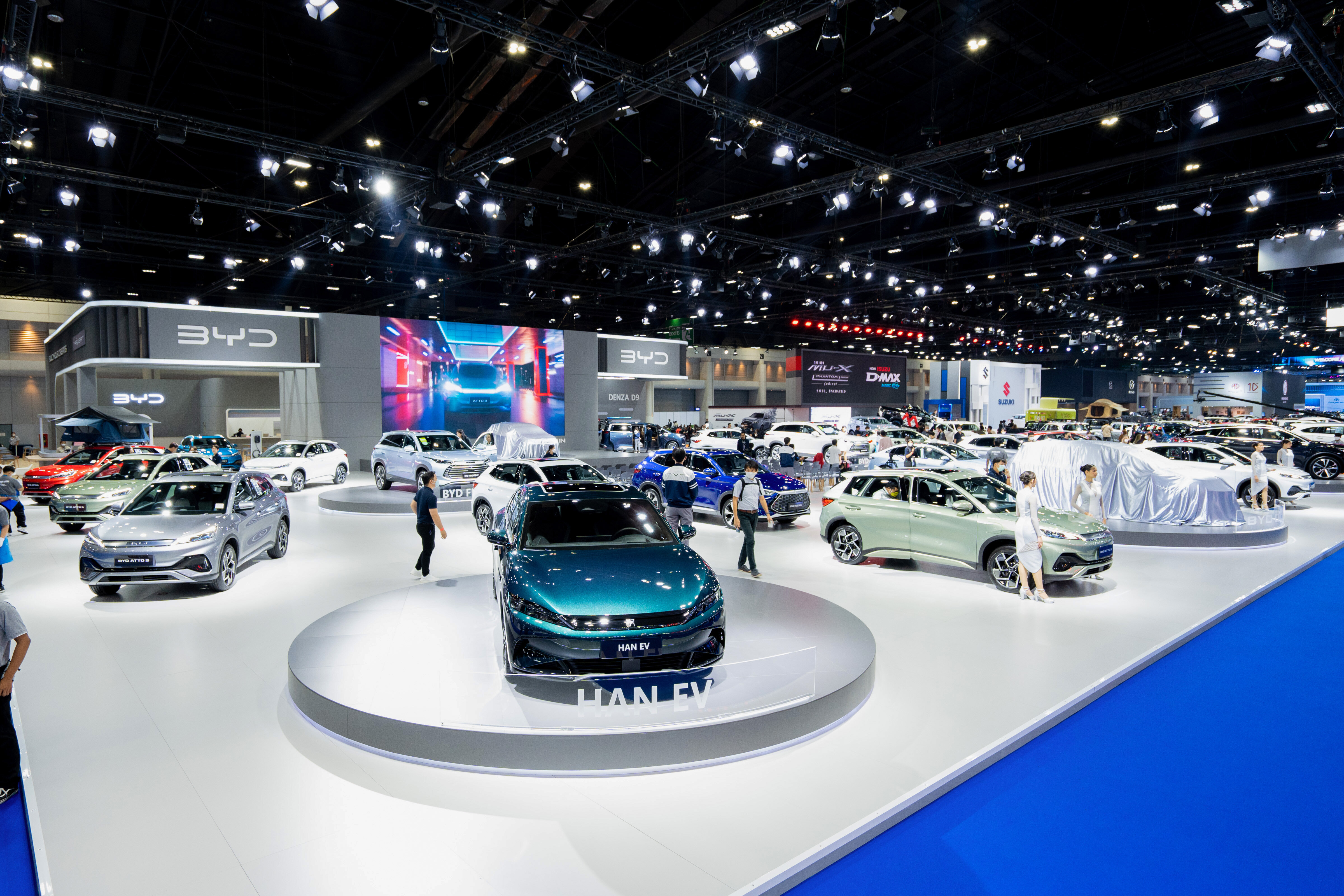 The exhibition floor at the 44th Bangkok International Motor Show